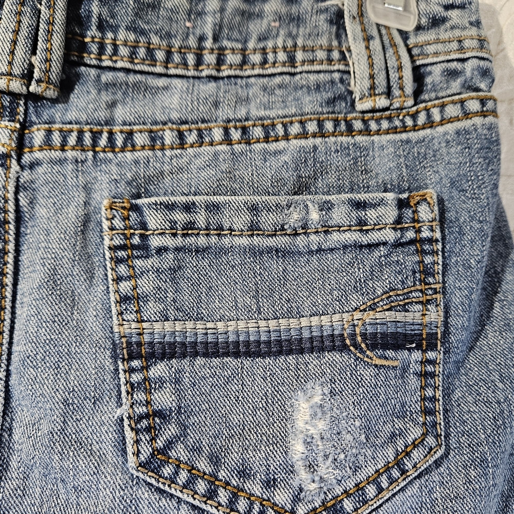 SO Distressed Denim Pocket Miniskirt - Picture 8 of 12